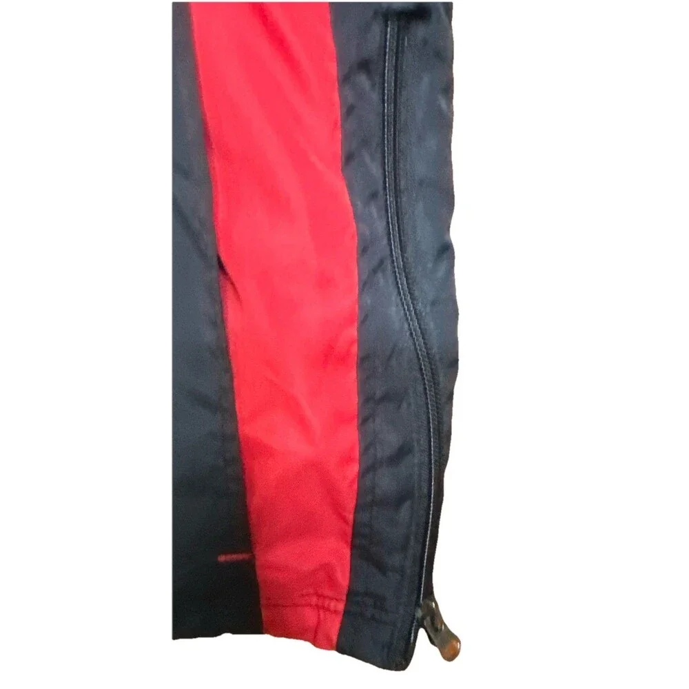 Sport-Tek Smalls Racing 75 Pullover Windbreaker Jacket Black Red Mens S